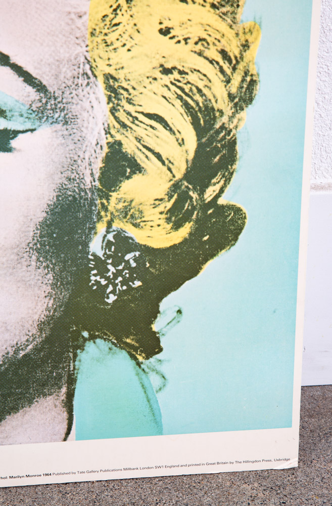 Pop Art Poster Andy Warhol 1971 Tate Gallery Marilyn Monroe Mounted On Board - Image 11