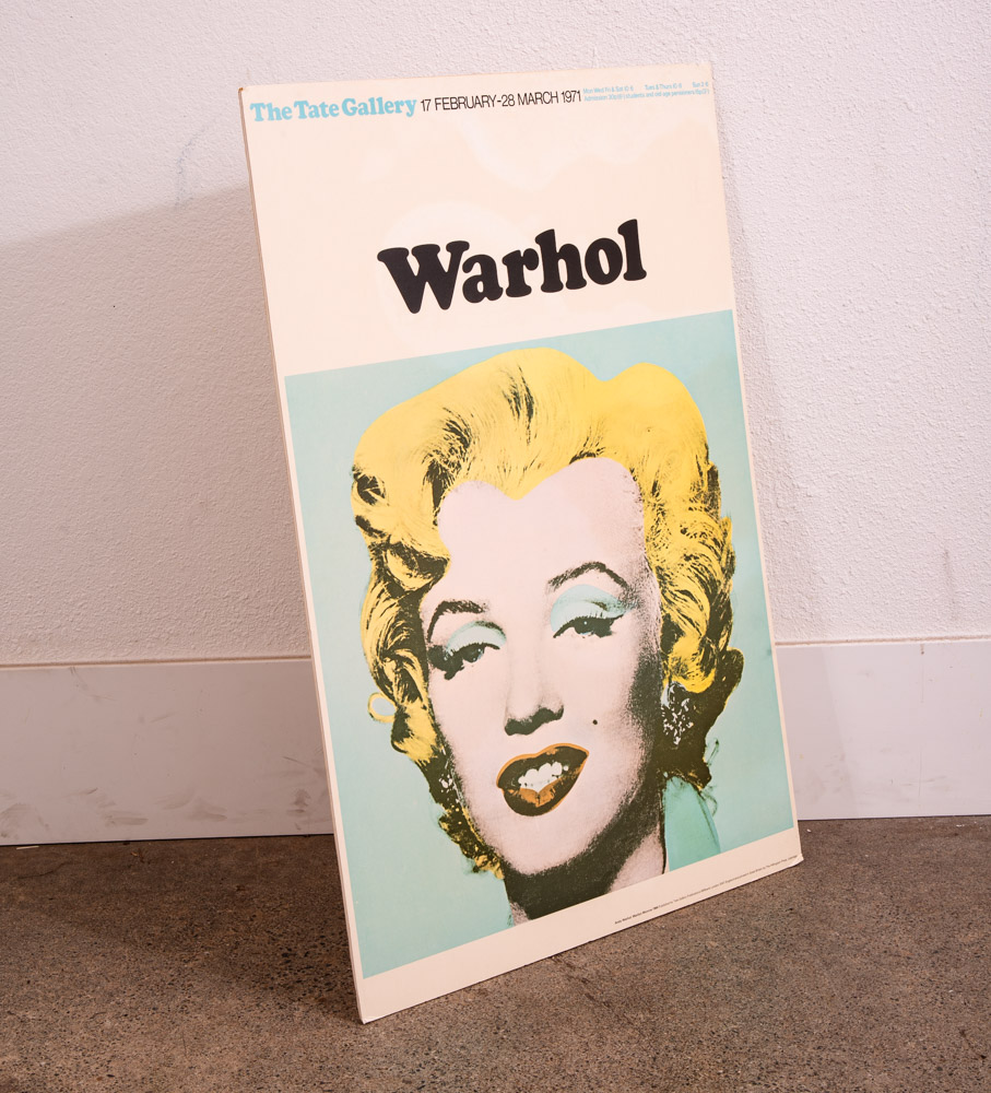 Pop Art Poster Andy Warhol 1971 Tate Gallery Marilyn Monroe Mounted On Board - Image 4