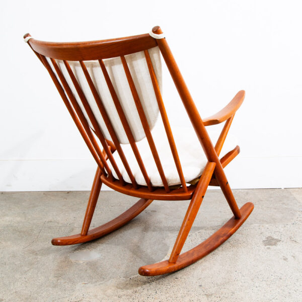 Mid Century Danish Modern Rocking Chair Teak Rocker Frank Reenskaug Bramin Mcm - Image 10
