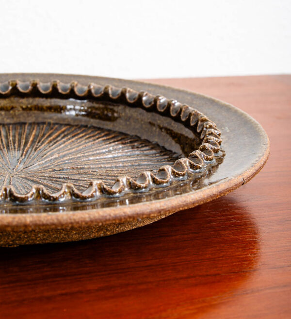Mid Century Modern Art Pottery Ashtray Starburst Earthenware Studio Ceramic Mcm - Image 6