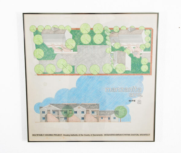 Mid Century Modern Architectural Render Art Framed Mogavero Unruh Multifamily - Image 10