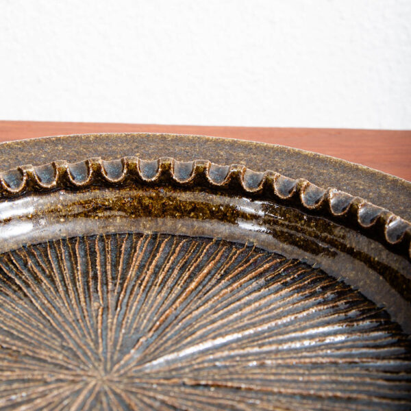 Mid Century Modern Art Pottery Ashtray Starburst Earthenware Studio Ceramic Mcm - Image 7