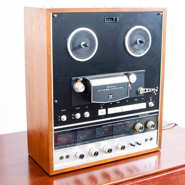 Vintage Reel to Reel Sunsui SD-5050 Teak Veneer Sides 4-Channel Stereo Tape Deck - Image 2