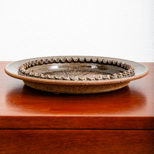 Mid Century Modern Art Pottery Ashtray Starburst Earthenware Studio Ceramic Mcm - Image 3