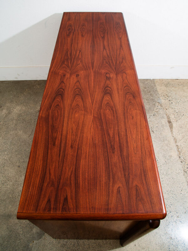 Mid Century Danish Modern Credenza Sideboard Cabinet Rosewood Skovby Drawers Mcm - Image 3