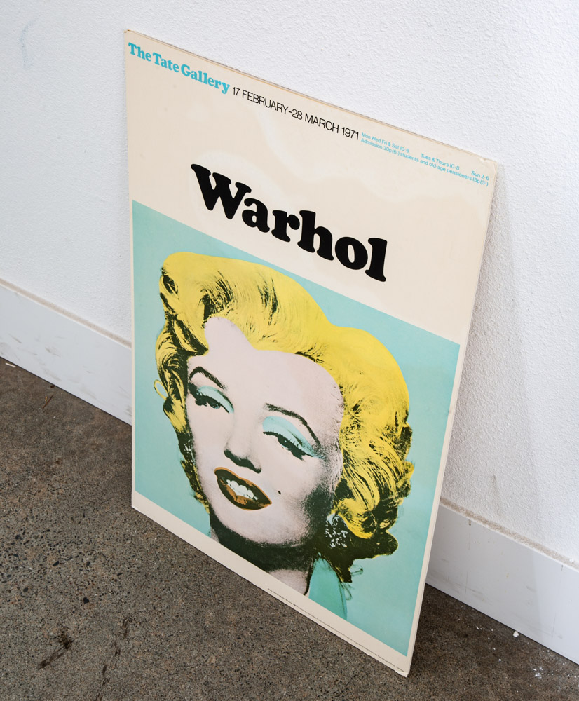 Pop Art Poster Andy Warhol 1971 Tate Gallery Marilyn Monroe Mounted On Board - Image 5