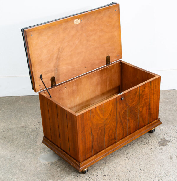 Mid Century Modern Hope Chest Dresser Lane Walnut Wood Trunk Lock Disassembled - Image 9