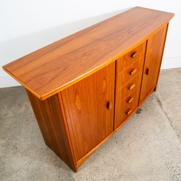 Mid Century Danish Modern Credenza Sideboard Drawers Cabinet Console Media Table - Image 4