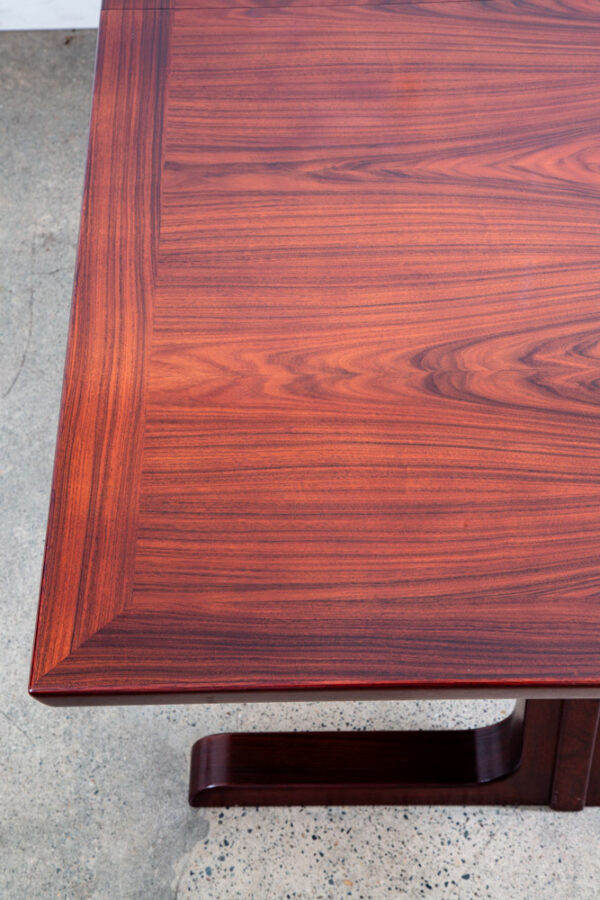 Mid Century Danish Modern Dining Table Rosewood Rectangular Skovby Extension x2 - Image 10