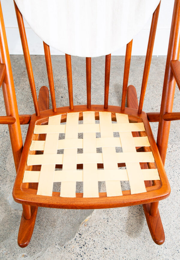 Mid Century Danish Modern Rocking Chair Teak Rocker Frank Reenskaug Bramin Mcm - Image 6