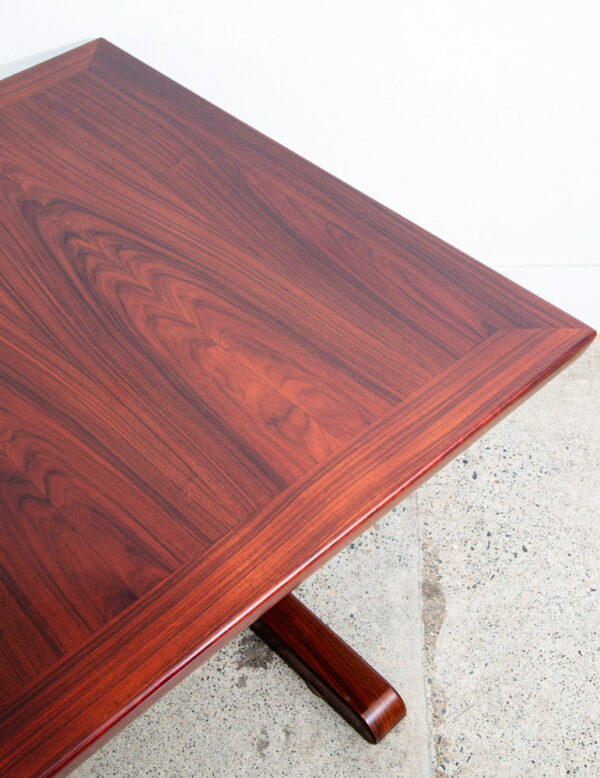 Mid Century Danish Modern Dining Table Rosewood Rectangular Skovby Extension x2 - Image 12