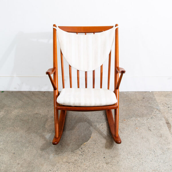 Mid Century Danish Modern Rocking Chair Teak Rocker Frank Reenskaug Bramin Mcm - Image 9