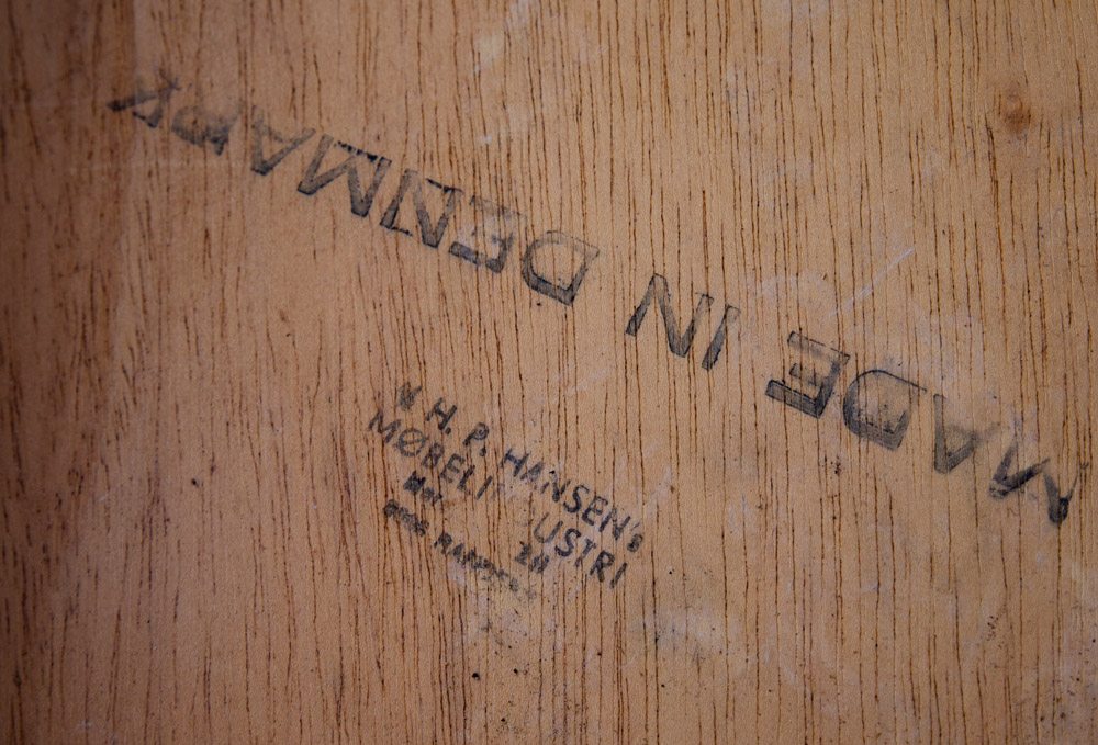 Mid Century Modern Desk Executive L shaped Arne Vodder HP Hansen Rosewood Return - Image 11