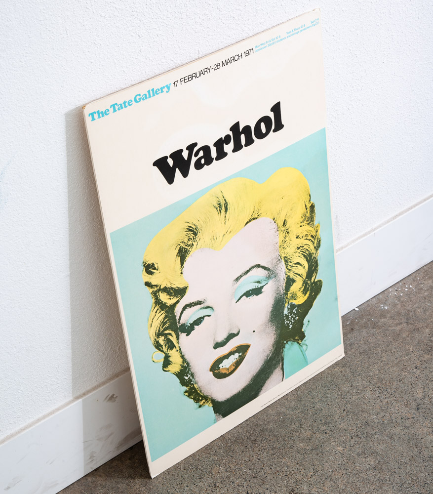 Pop Art Poster Andy Warhol 1971 Tate Gallery Marilyn Monroe Mounted On Board - Image 10