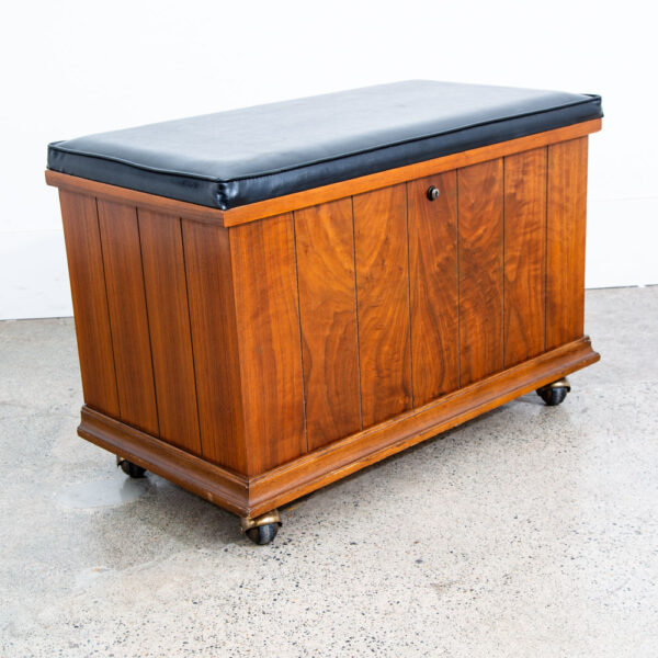 Mid Century Modern Hope Chest Dresser Lane Walnut Wood Trunk Lock Disassembled - Image 2