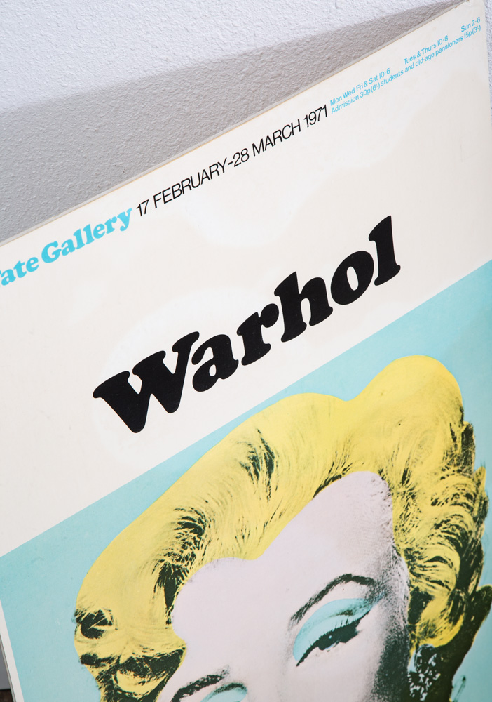 Pop Art Poster Andy Warhol 1971 Tate Gallery Marilyn Monroe Mounted On Board - Image 6