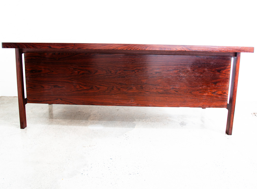 Mid Century Modern Desk Executive L shaped Arne Vodder HP Hansen Rosewood Return - Image 4