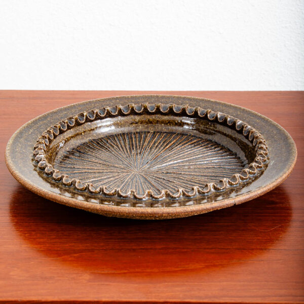Mid Century Modern Art Pottery Ashtray Starburst Earthenware Studio Ceramic Mcm