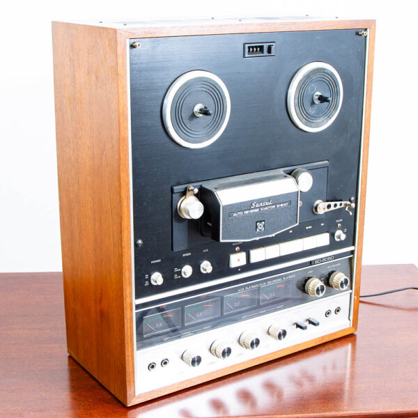 Vintage Reel to Reel Sunsui SD-5050 Teak Veneer Sides 4-Channel Stereo Tape Deck - Image 8