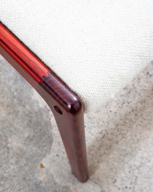 Mid Century Danish Modern Dining Chairs Set 6 Rosewood Farso White Denmark Arms - Image 10