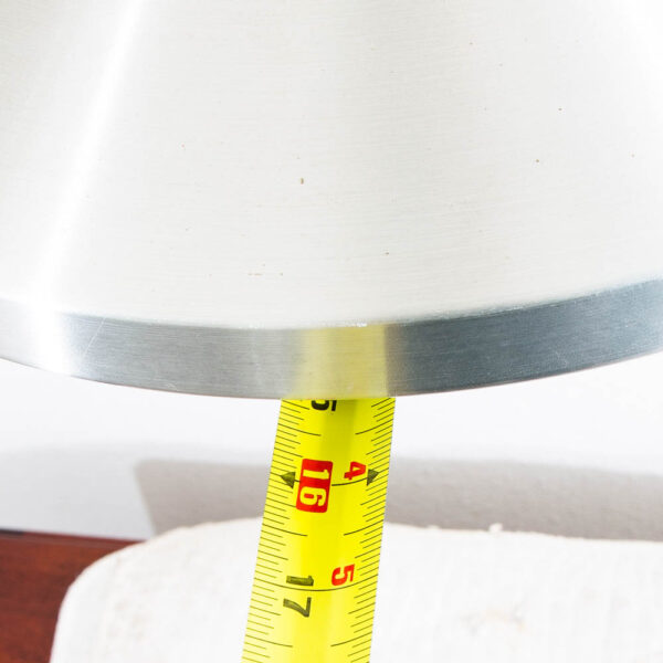 Mid Century Danish Modern Saucer Pendant Lamp in Sliver Finish Single Ceiling Light - Image 12