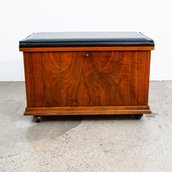 Mid Century Modern Hope Chest Dresser Lane Walnut Wood Trunk Lock Disassembled - Image 4
