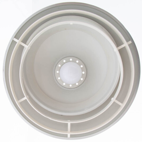 Mid Century Danish Modern Saucer Pendant Lamp in Sliver Finish Single Ceiling Light - Image 6