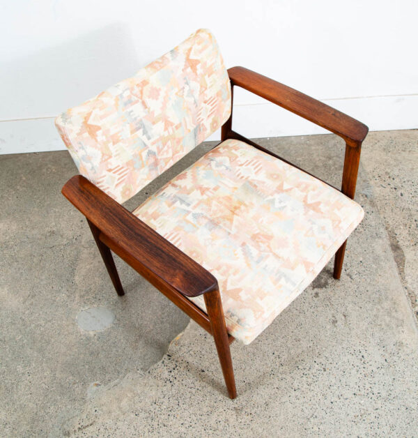 Mid Century Danish Modern Lounge Chair Armchair Rosewood Finn Juhl Style Denmark - Image 8