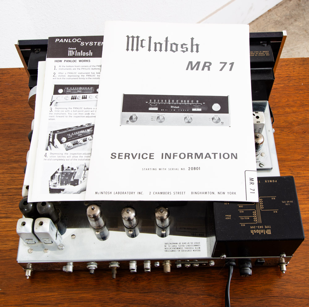 Mid Century Tuner McIntosh MR71 Manuals Stereo FM AM Tuner Serial #96B91 Hifi - Image 9