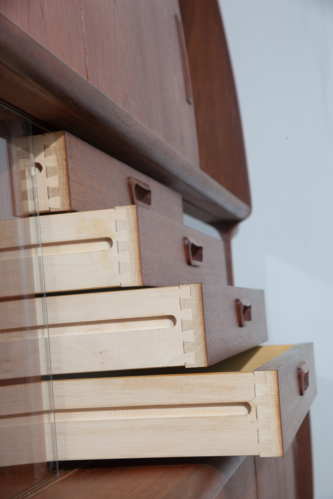 Mid Century Danish Modern Credenza Sideboard Teak Poul Jessen for PMJ Denmark LG - Image 11