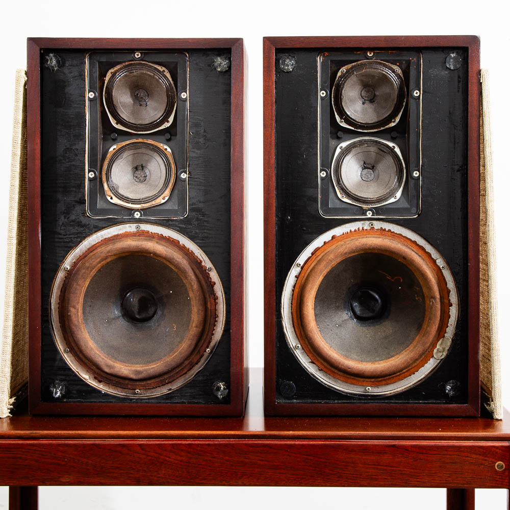 Mid Century Modern Speakers Vintage Acoustic Research AR-2 AR2 Mahogany Wood Mcm - Image 3
