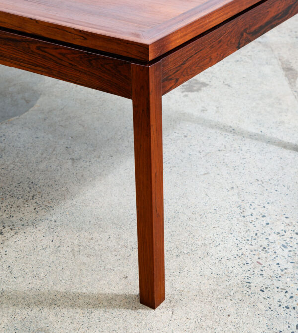 Mid Century Danish Modern Coffee Table Rosewood Surfboard Rectangular Vintage NM - Image 7