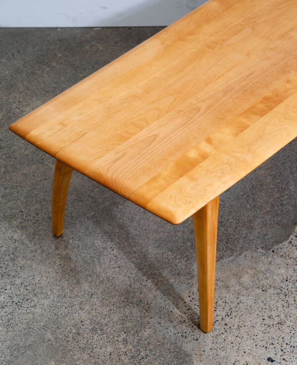 Mid Century Modern Coffee Table Heywood Wakefield Surfboard Wood Birch Maple Mcm - Image 11