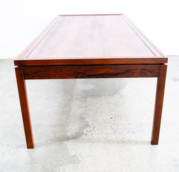 Mid Century Danish Modern Coffee Table Rosewood Surfboard Rectangular Vintage NM - Image 5