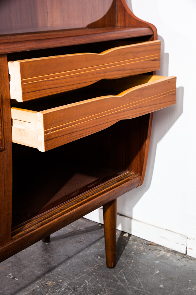 Mid Century Danish Modern Credenza Sideboard Teak Poul Jessen for PMJ Denmark LG - Image 12