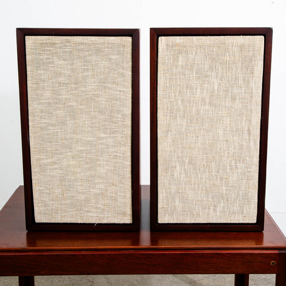 Mid Century Modern Speakers Vintage Acoustic Research AR-2 AR2 Mahogany Wood Mcm - Image 2