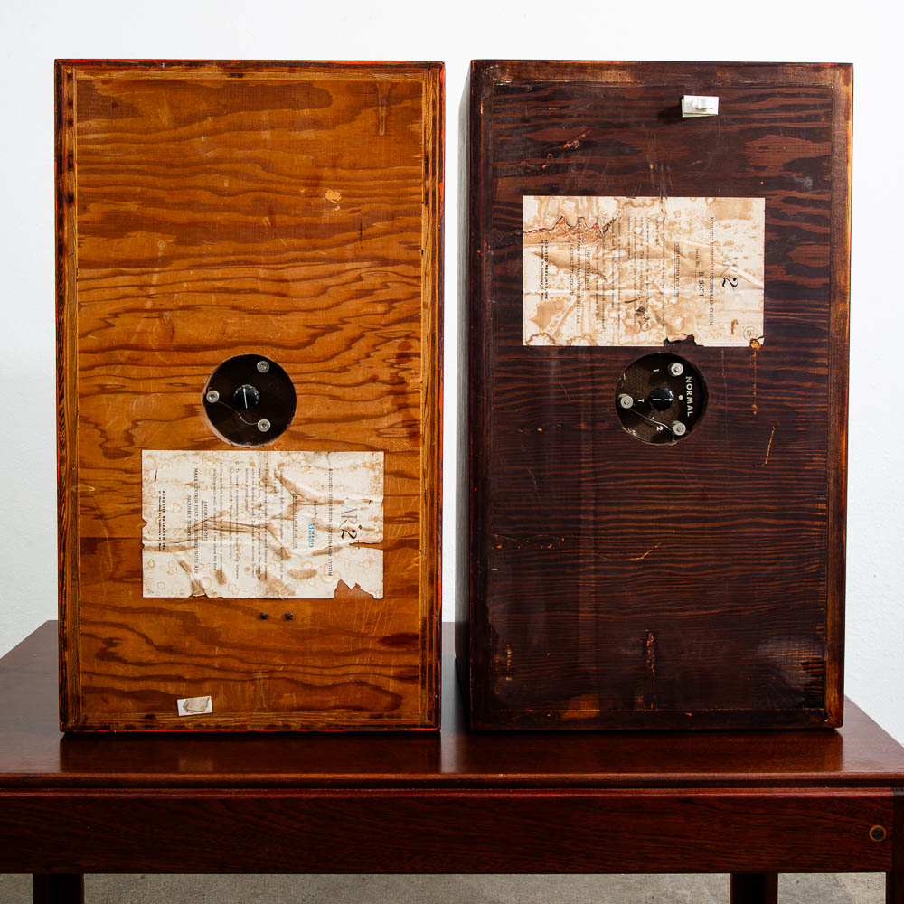 Mid Century Modern Speakers Vintage Acoustic Research AR-2 AR2 Mahogany Wood Mcm - Image 5
