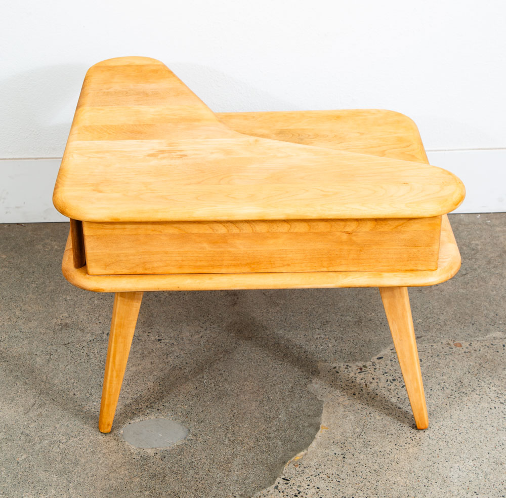 Mid Century Modern Corner Step Up Table Heywood Wakefield 2 Tier Square Vintage - Image 10