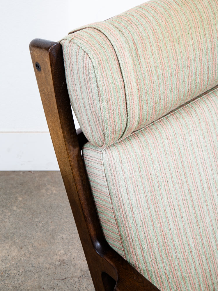 Mid Century Danish Modern Lounge Chair Hans Wegner Getema GE-265 Oak Armchair - Image 7