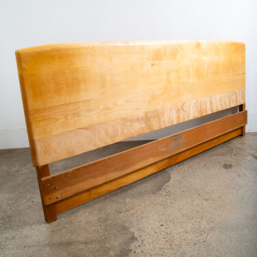 Mid Century Modern Headboard Bed King Heywood Wakefield Solid Wood NM Vintage
