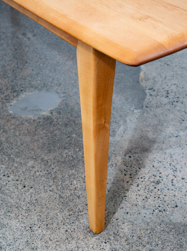 Mid Century Modern Coffee Table Heywood Wakefield Surfboard Wood Birch Maple Mcm - Image 10