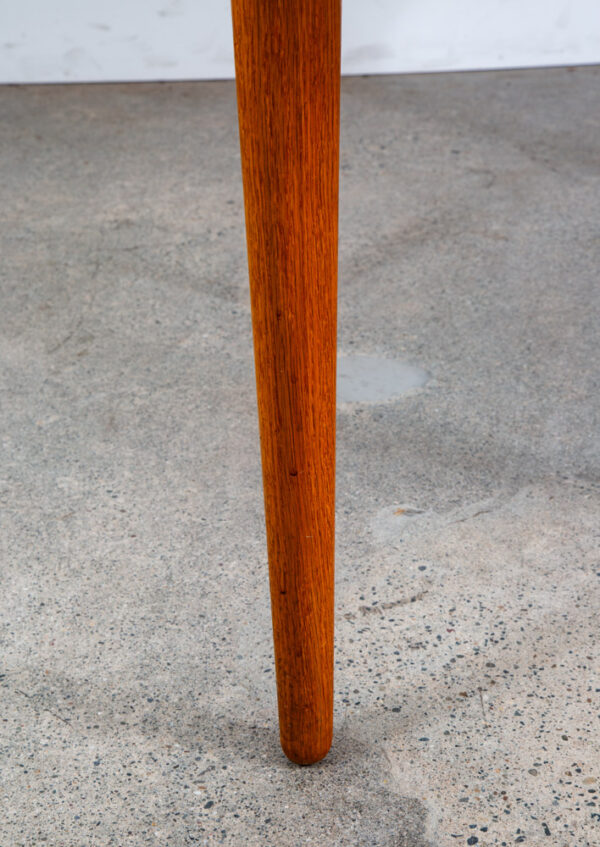 Mid Century Danish Dining Table Teak Round Expanding leaf x2 Oval Jo Carlsson - Image 10