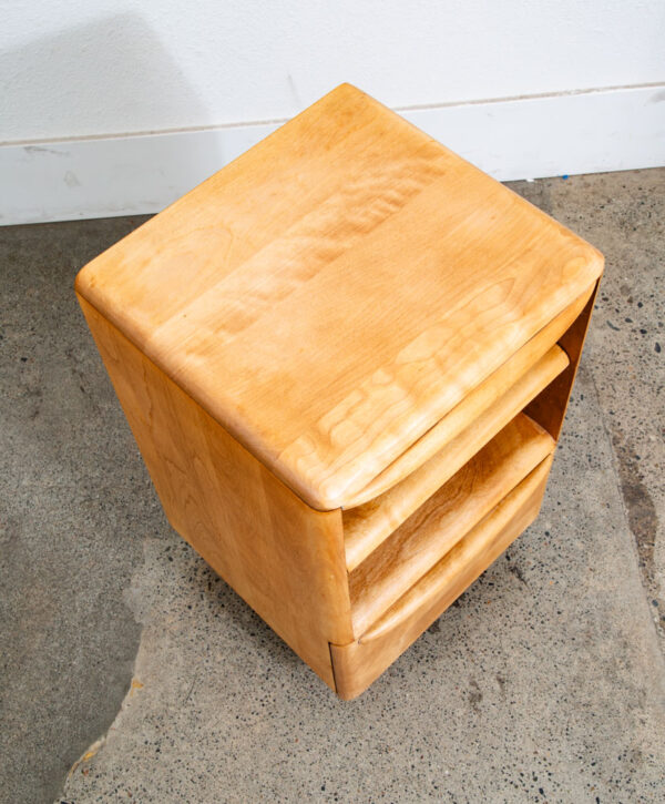 Mid Century Modern Nightstands End Side Tables Heywood Wakefield Blonde Drawer - Image 10
