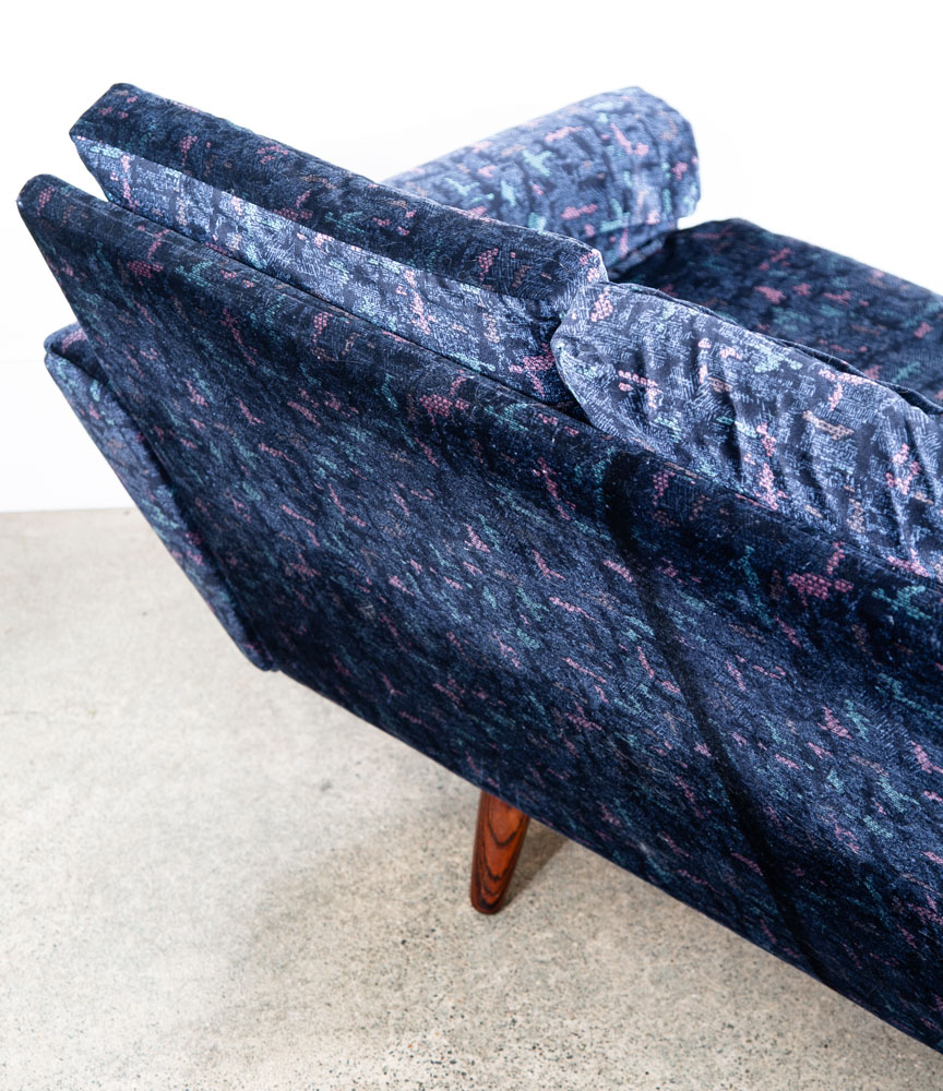 Mid Century Danish Modern Sofa Couch 4 Seater Georg Thams Rosewood Legs Denmark - Image 9