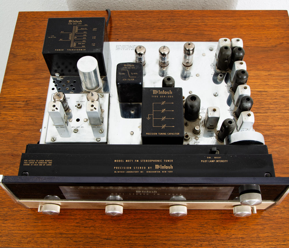 Mid Century Tuner McIntosh MR71 Manuals Stereo FM AM Tuner Serial #96B91 Hifi - Image 2