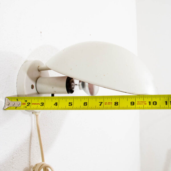 Mid Century Modern Danish Louis Poulsen Hat lamp Hanging Lamp Round White Mcm - Image 12
