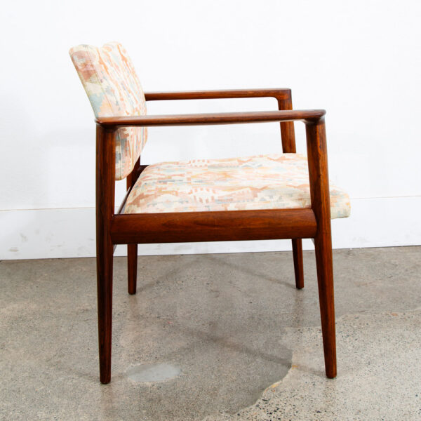 Mid Century Danish Modern Lounge Chair Armchair Rosewood Finn Juhl Style Denmark - Image 2