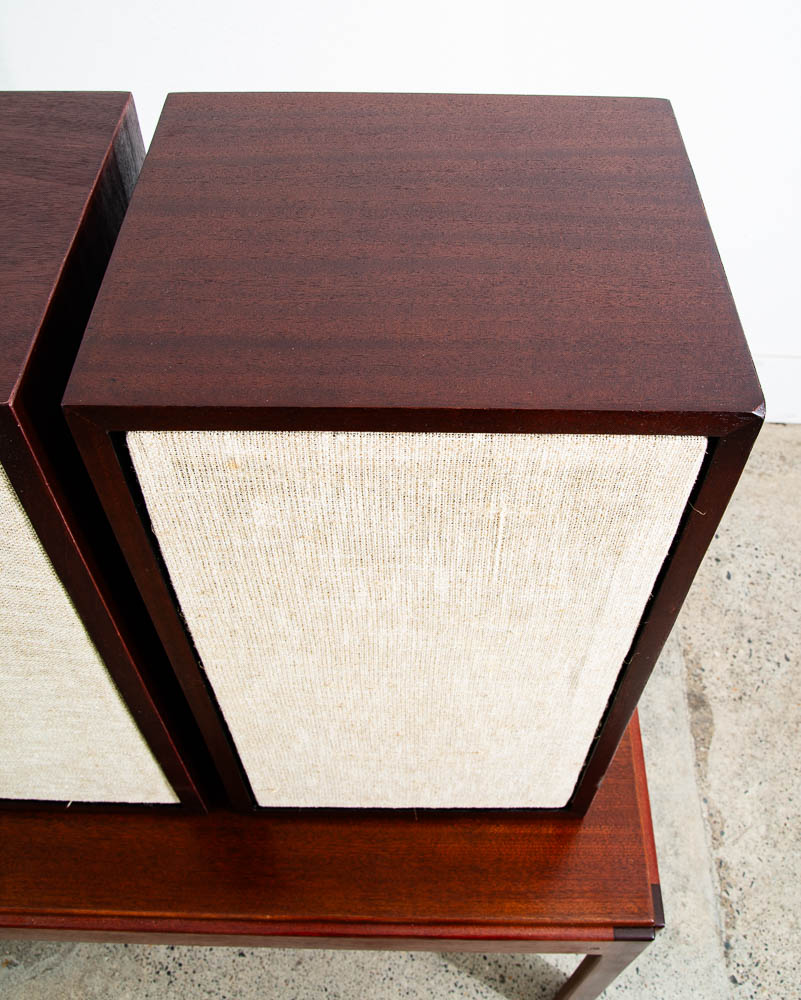 Mid Century Modern Speakers Vintage Acoustic Research AR-2 AR2 Mahogany Wood Mcm - Image 10