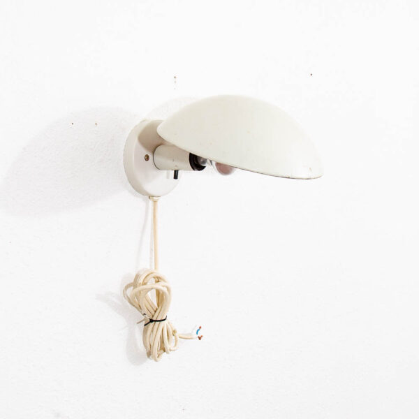 Mid Century Modern Danish Louis Poulsen Hat lamp Hanging Lamp Round White Mcm