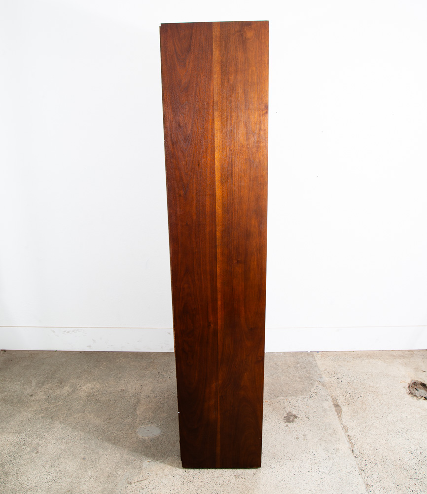 Mid Century Modern Bookshelf Book Shelf Shelving Storage Cabinet Walnut Mcm Wood - Image 2